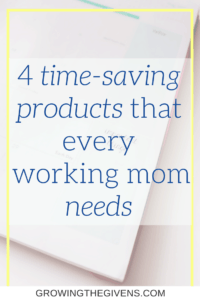 As a working mom, saving every minute you can in your day is critical. Use these products to save you time in your day so you can spend more time with your kids! 