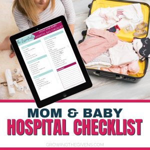 Labor and Delivery Hospital Bag Checklist Free Download Sign Up Form