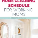 Working Mom Cleaning Checklist (Pinterest)
